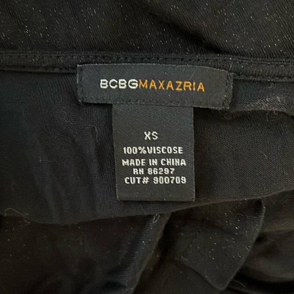 BCBG Sleeveless Dress Beaded Neckline String Waist, Size XS - Picture 7 of 8